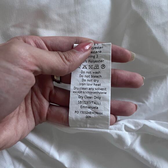 House of CB Emmanuela White Strapless Pleated Mini Dress Size S (Taller length) - Picture 5 of 8